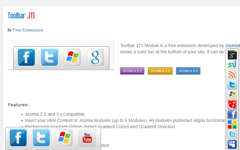 Toolbar JT1