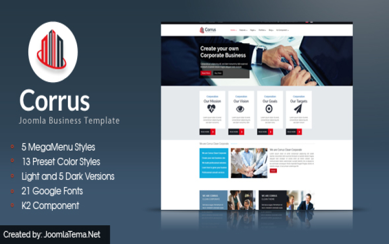 Corrus Joomla  Business Template