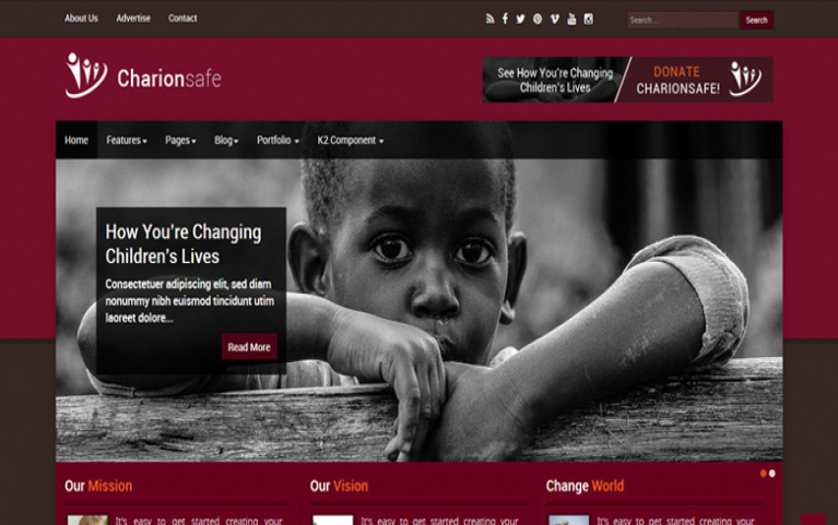 Charionsafe Charity Joomla Template