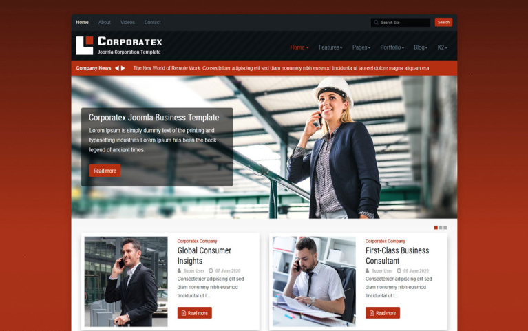 Corporatex Joomla Business-Corporation Template