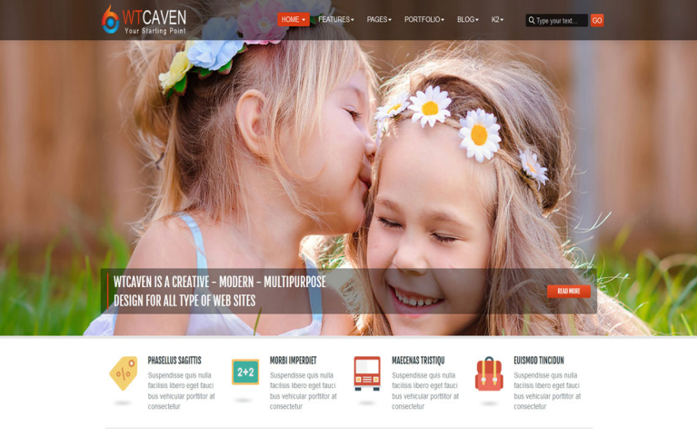Caven Multi-Purpose Free Joomla Template