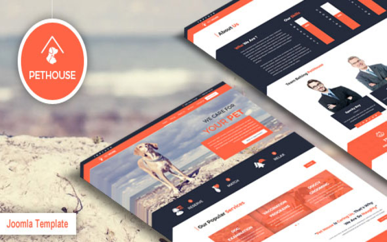Pet House - Pet Care Service Free Joomla 5 and Joomla 4 Template