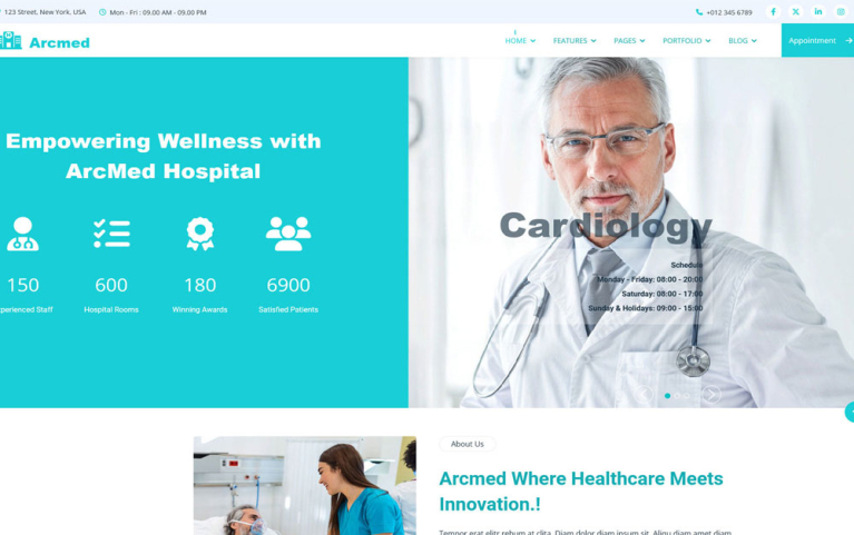 ArcMed Joomla Medicine Template